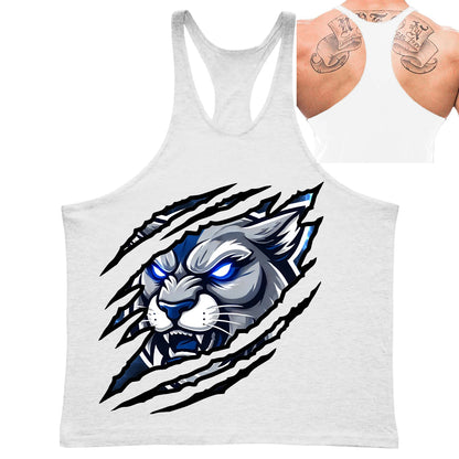 Fierce Panther Graphic Stringer Vest