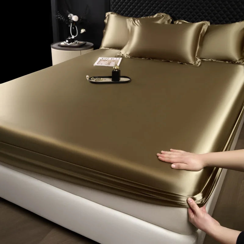 3-Piece Luxury Mulberry Silk Bed Sheet Set