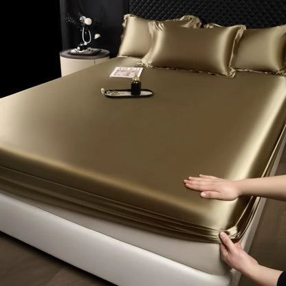 3-Piece Luxury Mulberry Silk Bed Sheet Set