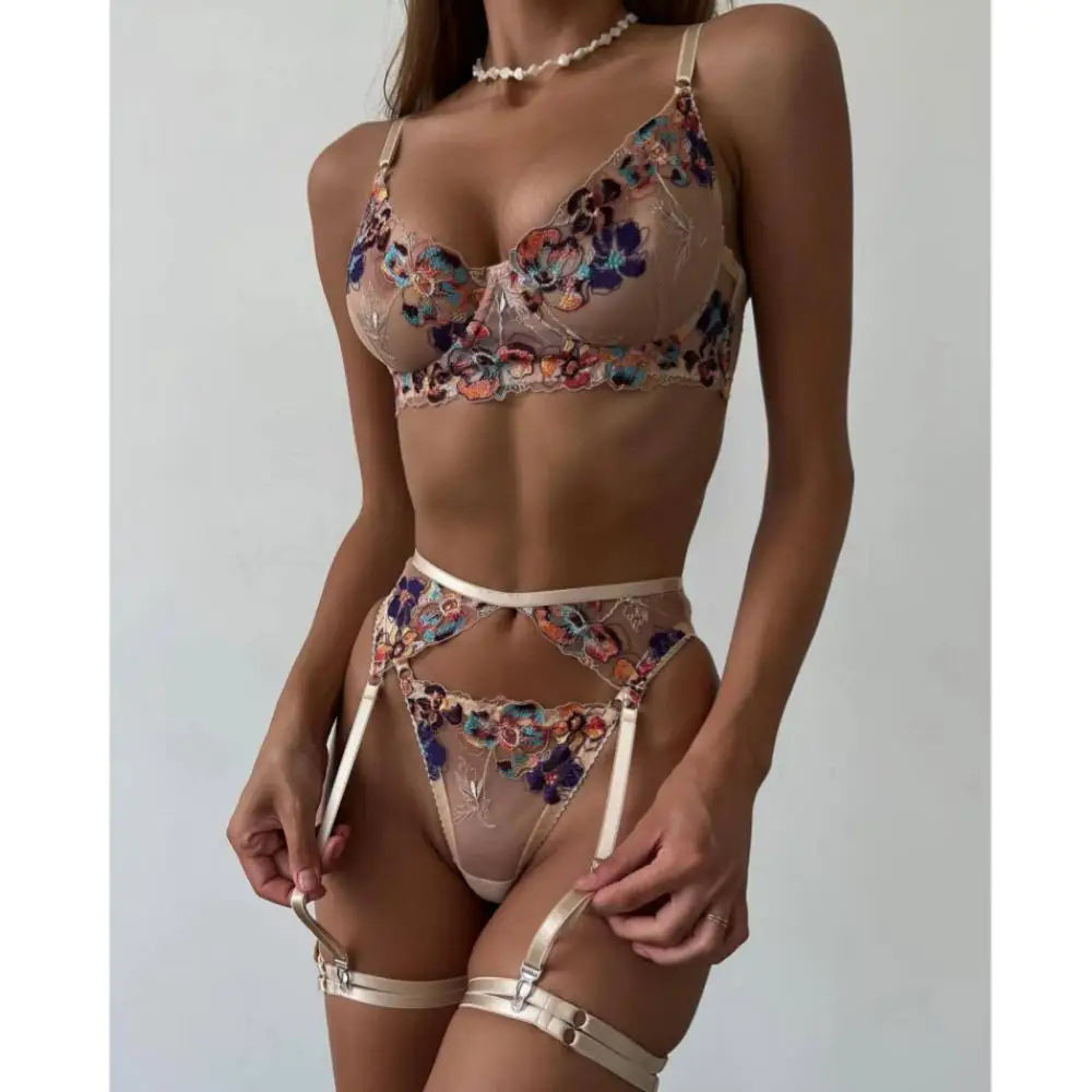 Floral Embroidery Set
