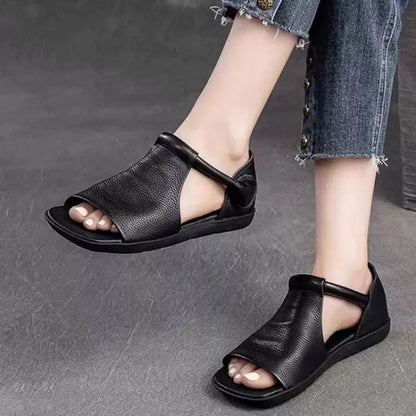 Basic Artificial Leather Sandals