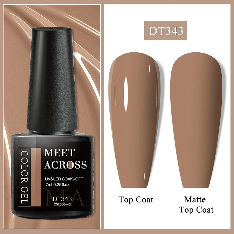 MEET ACROSS Matte Gel Polish