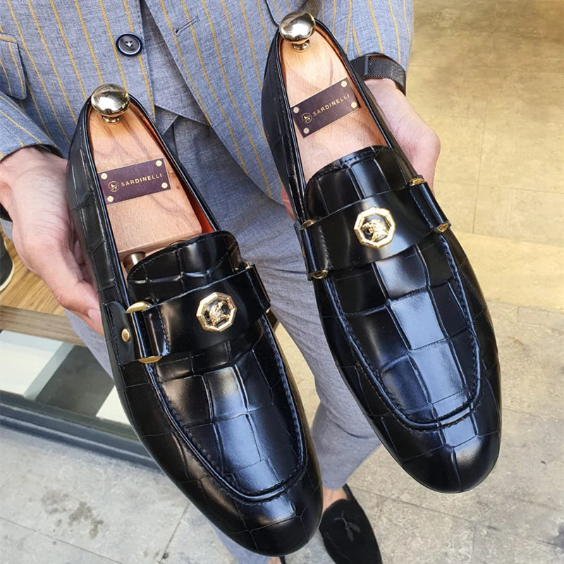 Black Round Toe Loafers