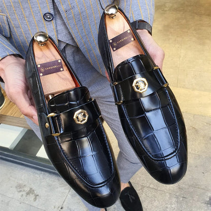 Black Round Toe Loafers