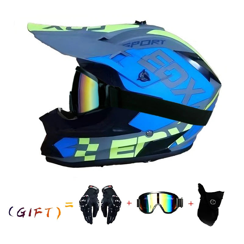 VGV Three-Piece Off-Road Motocross Helmet