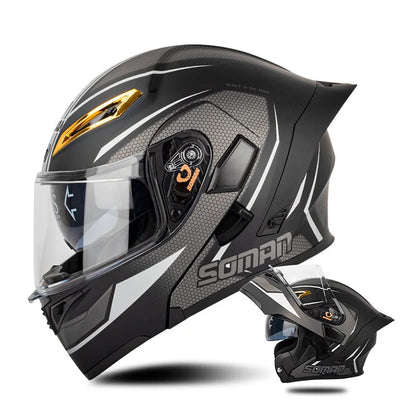Quick-Release Dual-Lens Modular Helmet