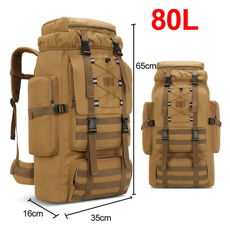 130L Reflective Trekking Backpack