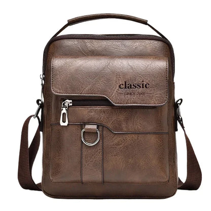 PU Leather Crossbody Tote Bag