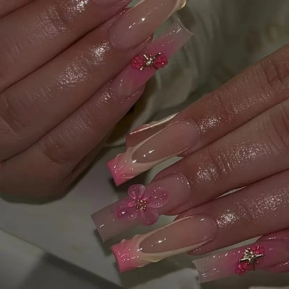 Leopard Cherry Press-On Nails
