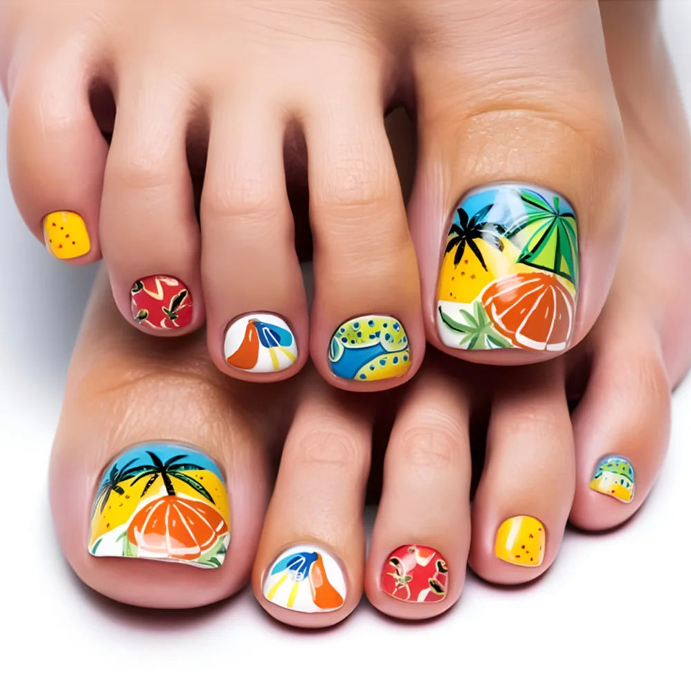 Toe Press-On Nail Set