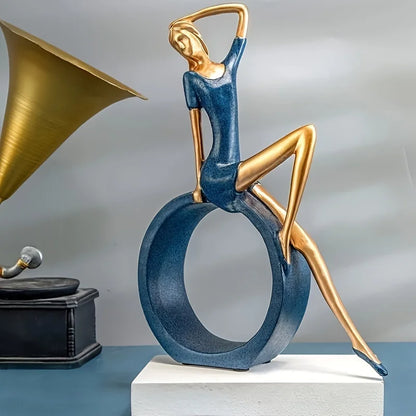 Artistic Reading Girl Sculpture