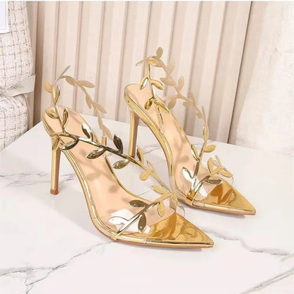 Gold Leaf Gladiator Sandals