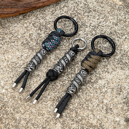 Chinese Dragon Paracord Keychain Handwoven