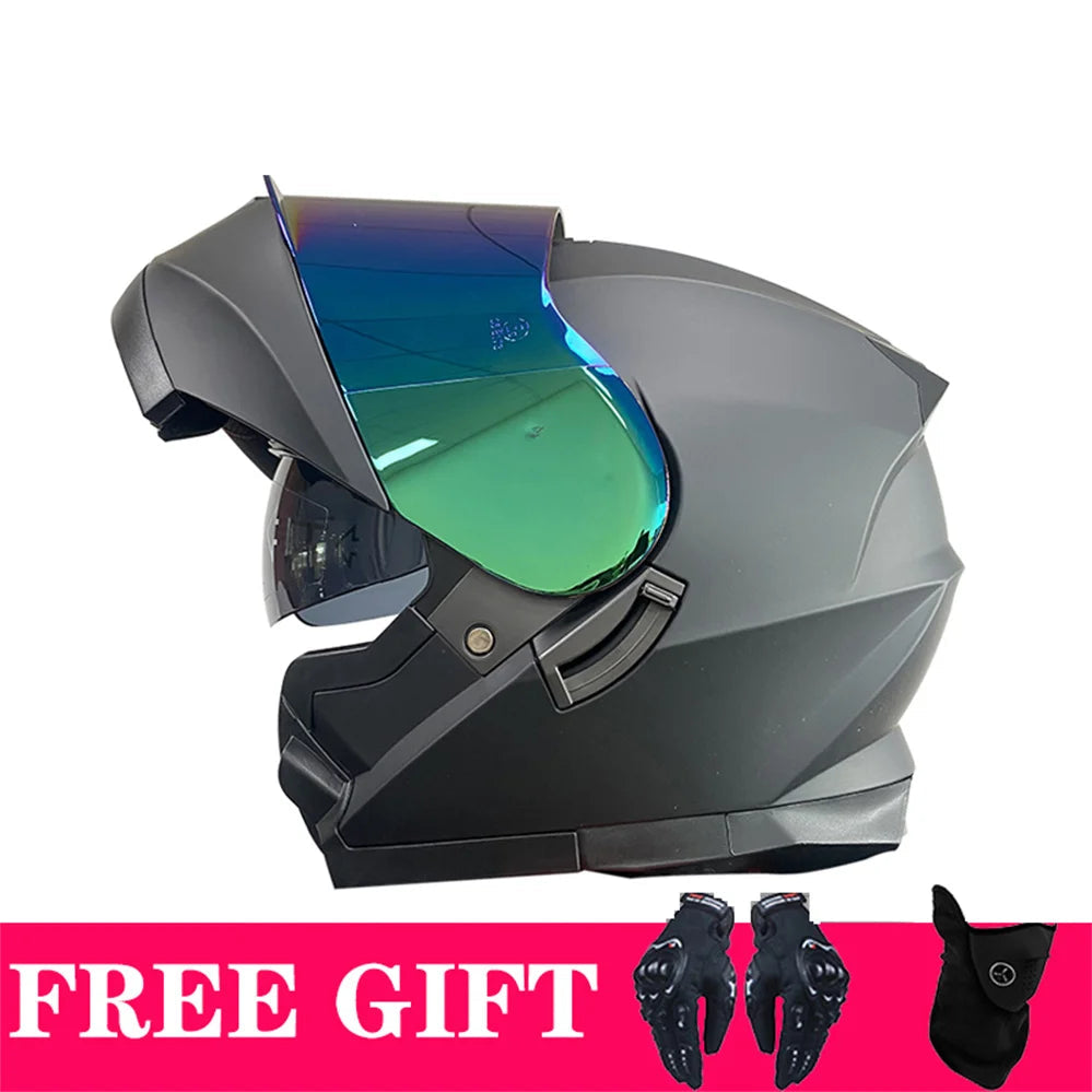 BLD-162 Double-Visor Flip-Up Helmet