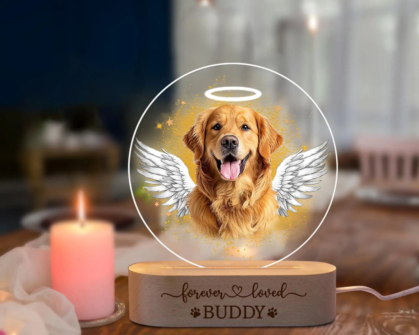 Personalized Pet Memorial Lamp