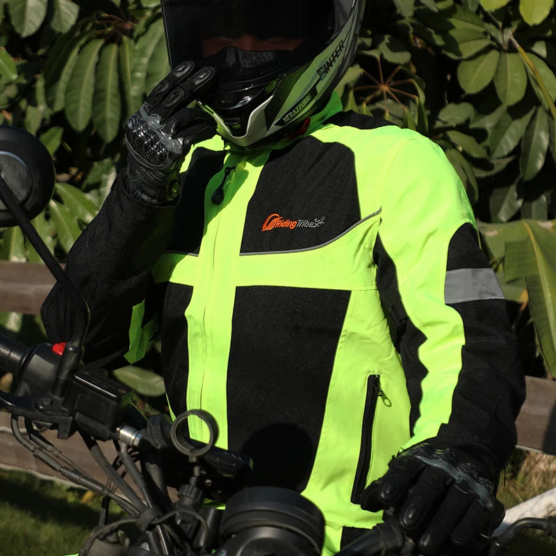 Reflective Night-Ride Protective Jacket