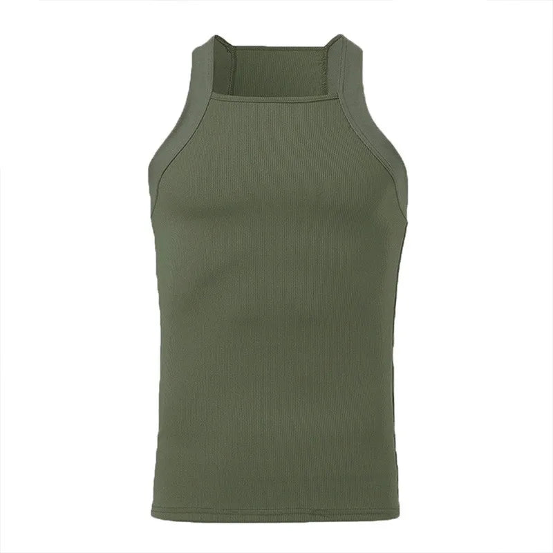 Skinny O-Neck Sleeveless Tank Top