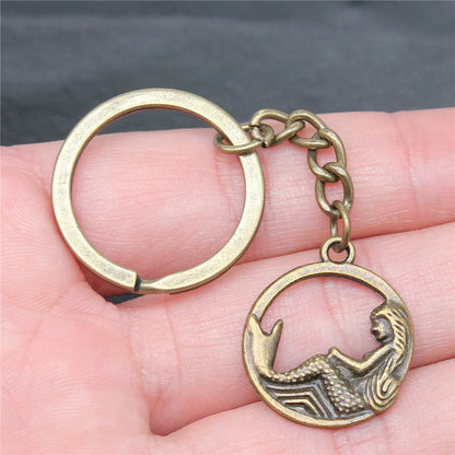 Seahorse Octopus Mermaid Keychains Nail