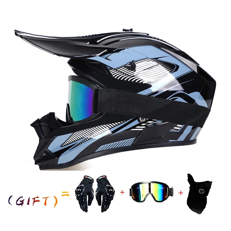 VGV Three-Piece Off-Road Motocross Helmet