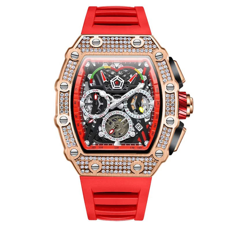 Multifunctional Barrel Quartz Watch