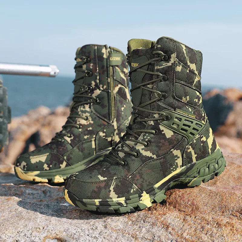 Camouflage Waterproof Trekking Boots