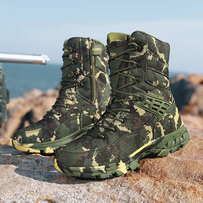 Camouflage Waterproof Trekking Boots