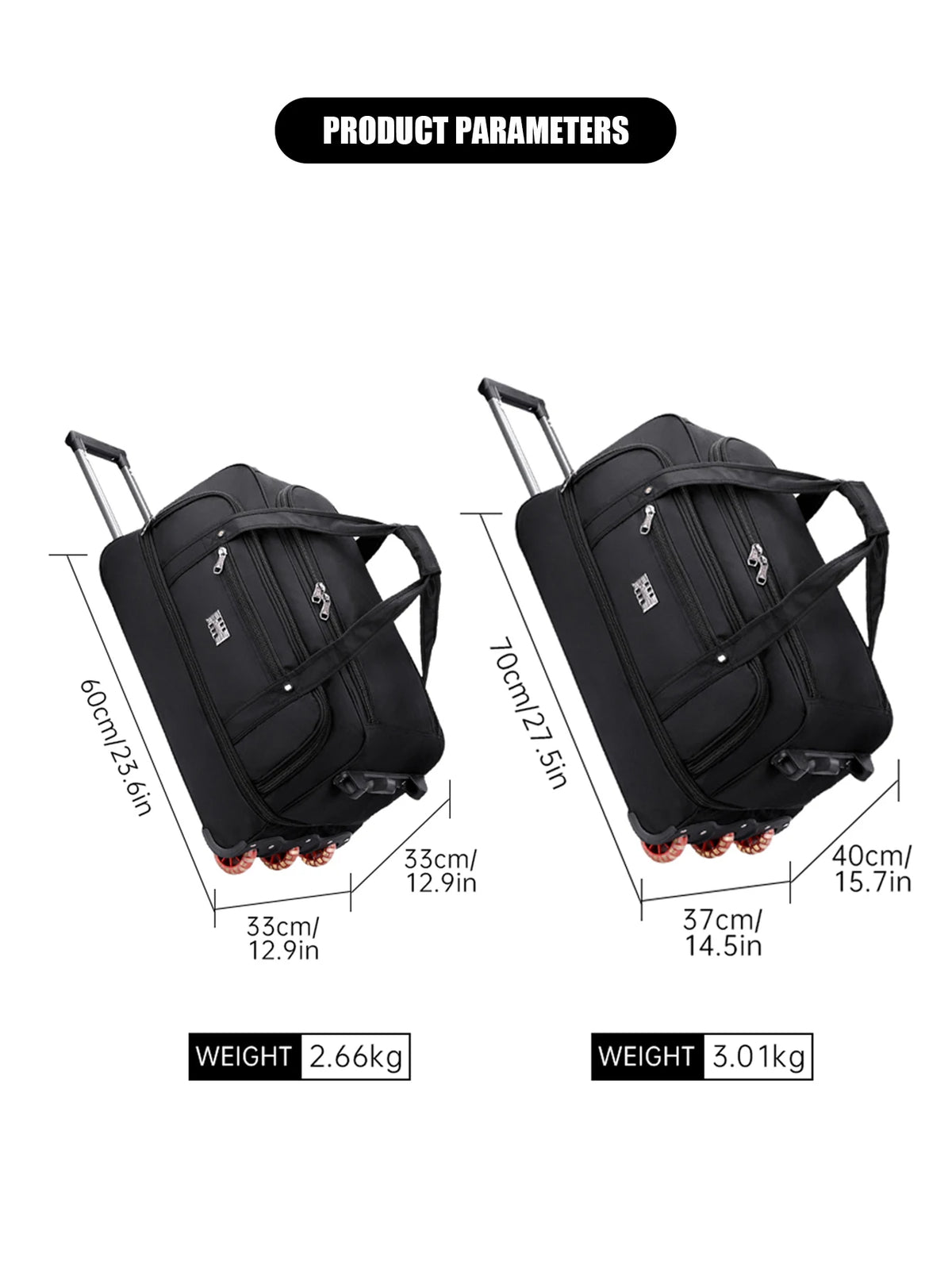 Rolling Business Boarding Bag