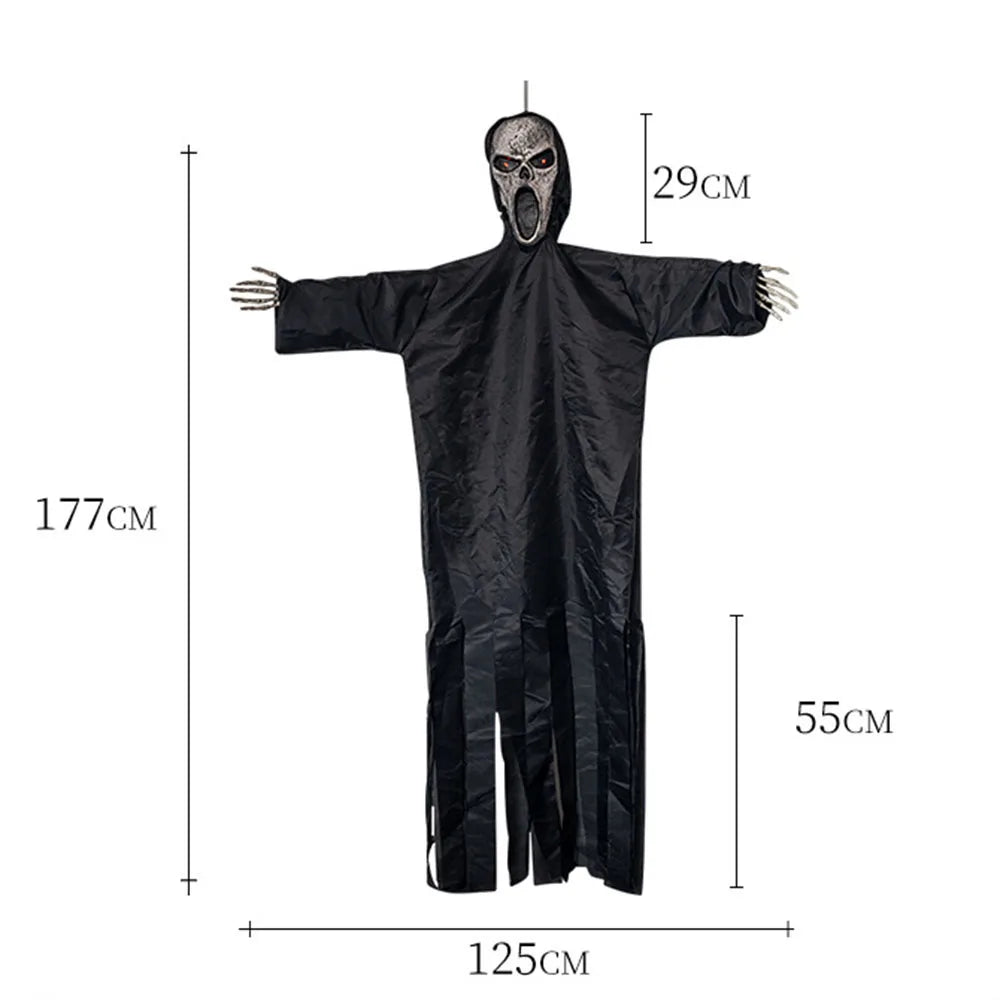 Hanging Scarecrow Ghost Decor