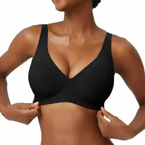 Wire-Free Seamless Leopard Print Bra