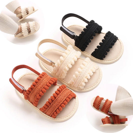 Cotton Soft-Sole Baby Sandals
