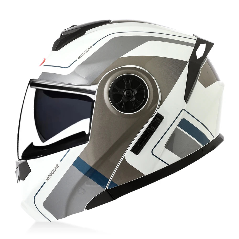 BLD Dual-Lens Flip-Up Modular Helmet