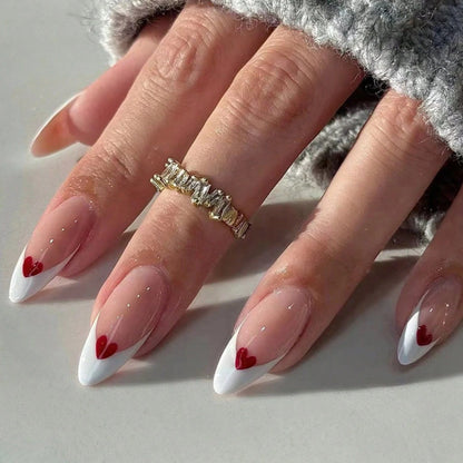 Handmade 3D Almond Press-On Nails