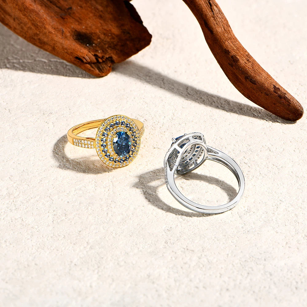 Oval Moissanite Ring