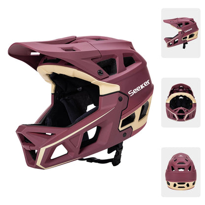 Integrated-Molding Off-Road Full Bike Helmet