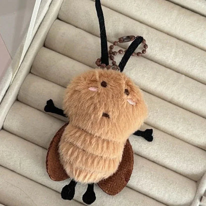 Cute Cockroach Plush Keychain Stuffed