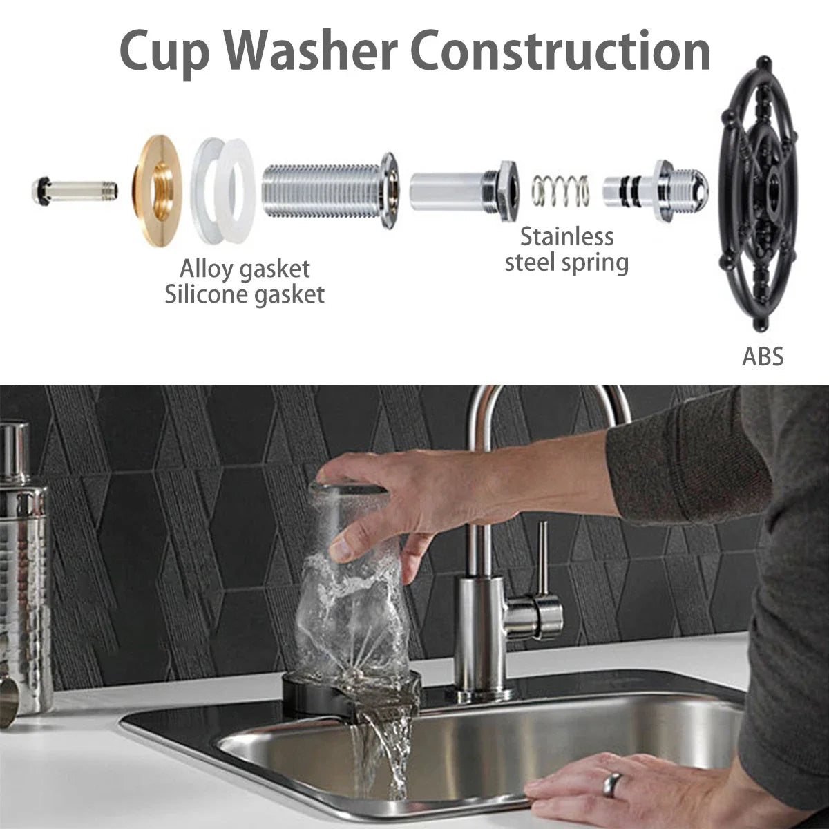 Automatic Glass Rinser Faucet