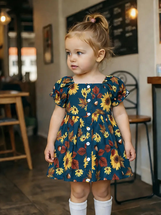 Boho Navy Dress