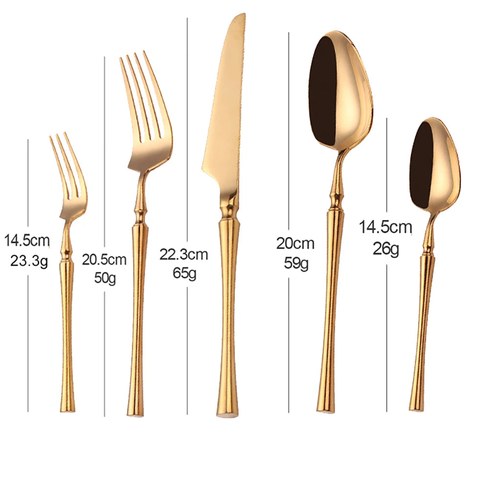 Metal Solid Sliver Cutlery Set