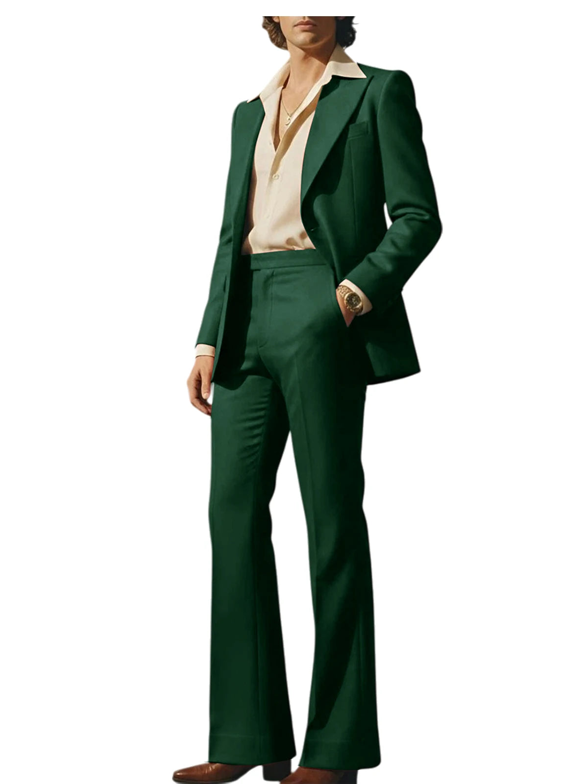Slim Fit Peak Lapel Suit
