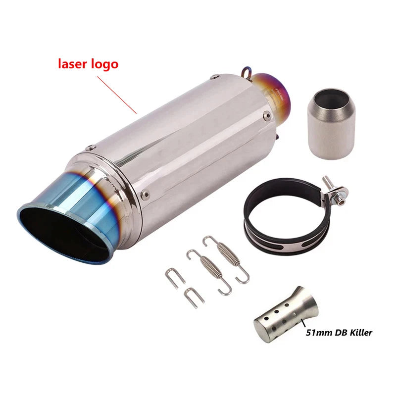 Universal 51/60mm Carbon Fiber Exhaust Muffler DB Killer
