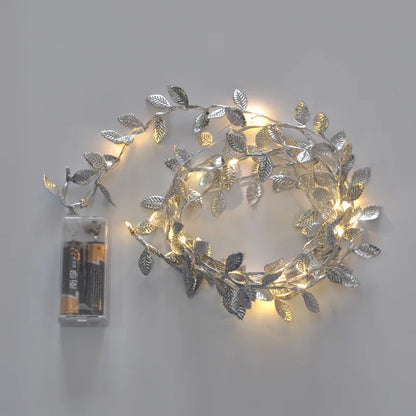 Golden Leaves Xmas Lights