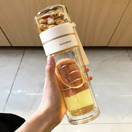 Portable Transparent Tea Bottle
