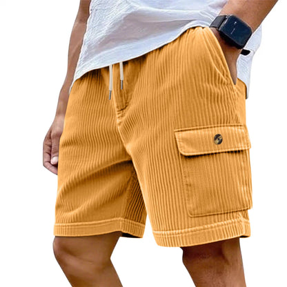 Corduroy Multi-Pocket Cargo Shorts