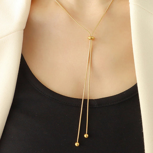 Personalized Y Pendant Necklace