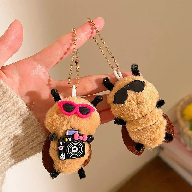 Cute Cockroach Plush Keychain Stuffed