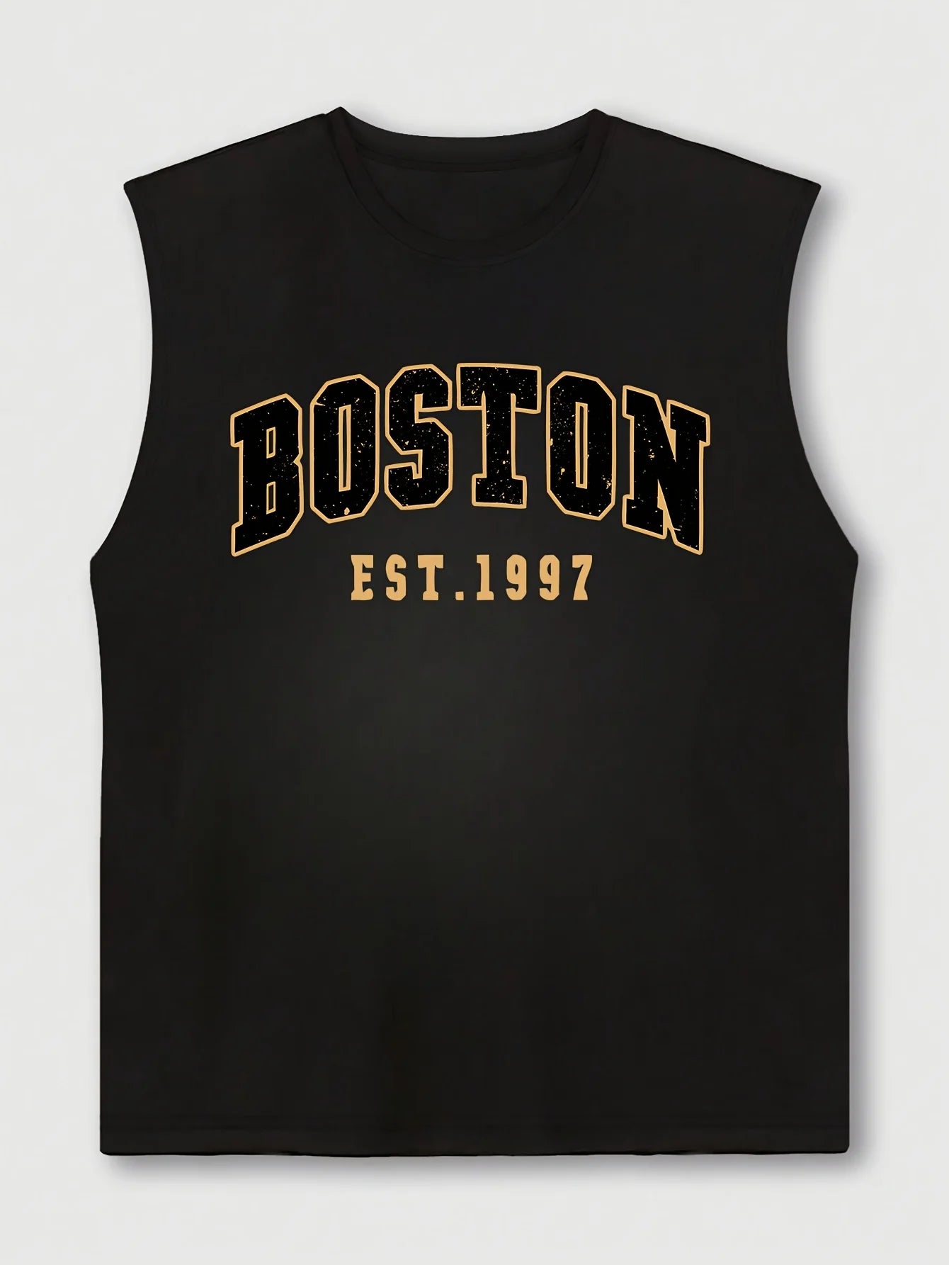 Cotton Boston Print Sleeveless Vest
