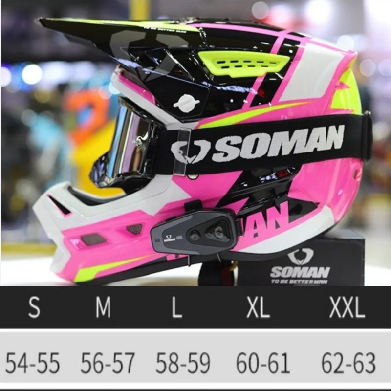 Soman Full-Face ATV Rally Helmet