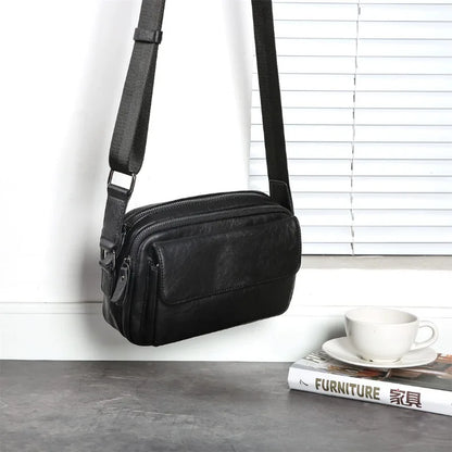 PU Leather Flap Crossbody Bag