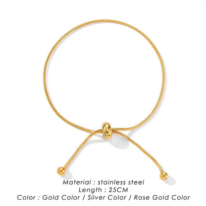 Adjustable Snake Chain Bracelet