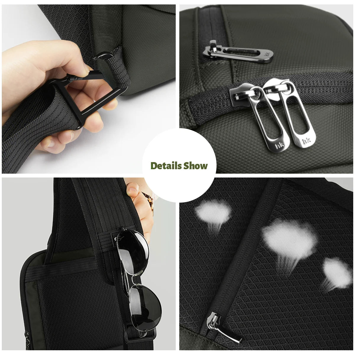 Lightweight Water-Resistant Chest Bag